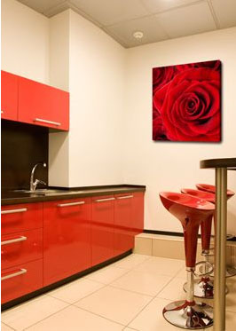 Tableau-Rose-rouge