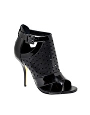 Low boots open toes tendance army