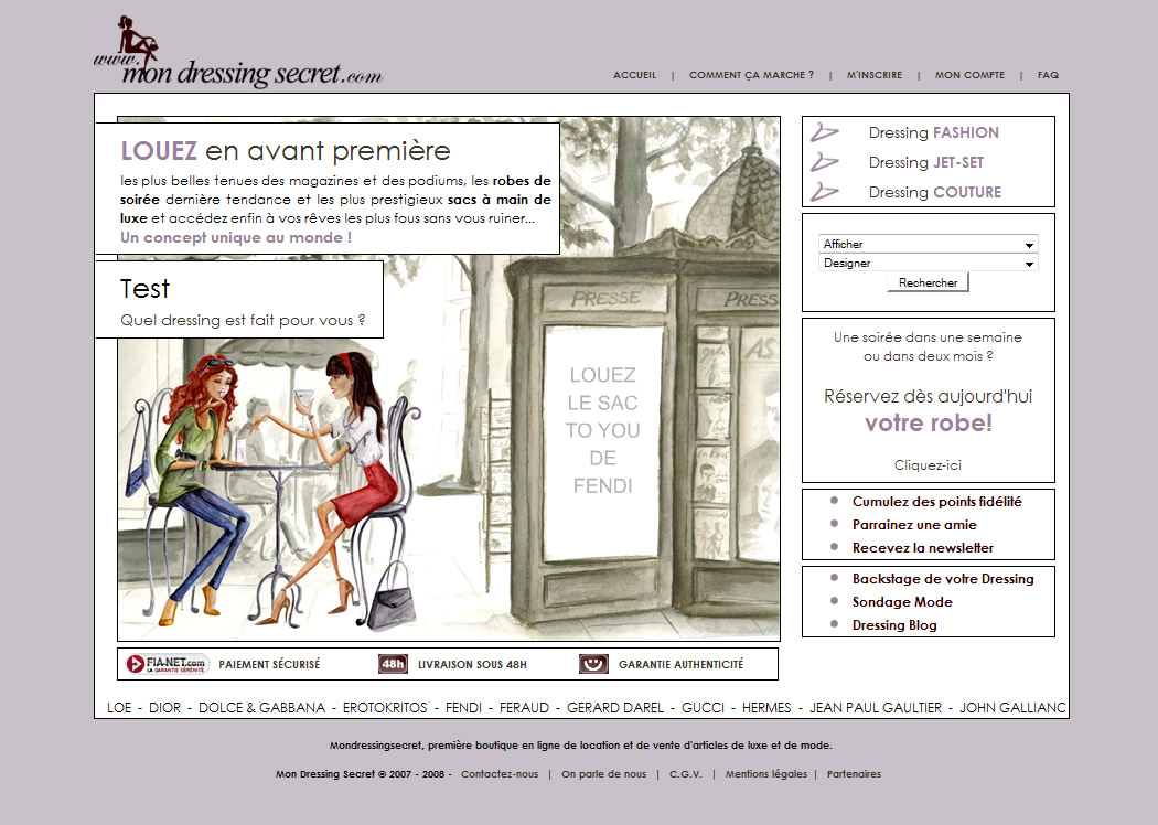 Mon dressing secret