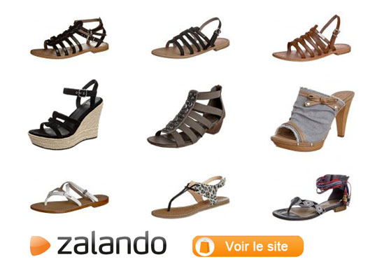 sandales nu pieds chaussures femme Zalando