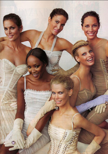 les supermodels des années 90