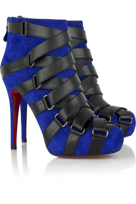 bottines-louboutin-bleues