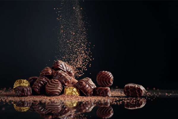 Coffret de chocolats pralinés