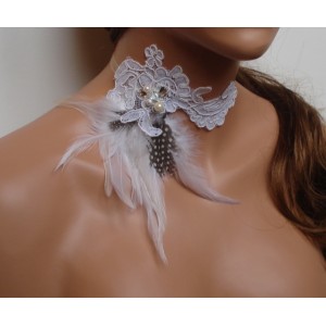 Collier rêve de plumes