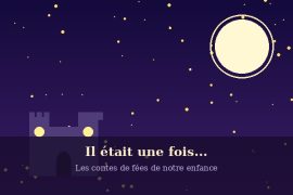 Conte de fées - château enchanté et étoiles magiques de notre enfance