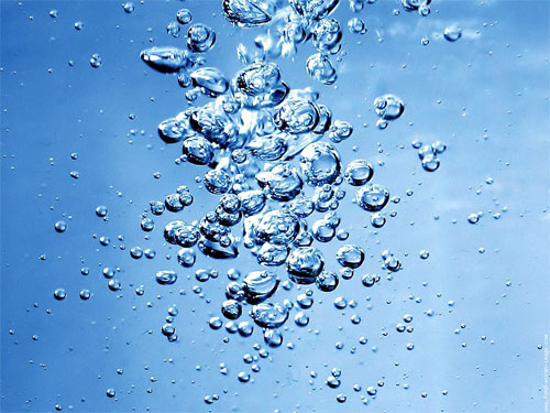 eau bulles