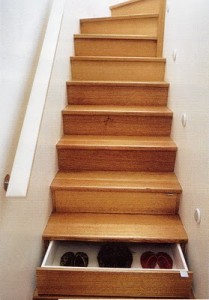 escalier range chaussure