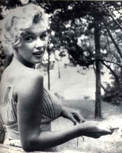Marilyn Monroe par Sam Shaw, noir et blanc
