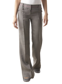 Pantalon large en flanelle gris Promod