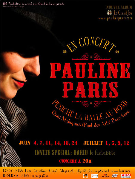 affiche la balle au bond pauline paris