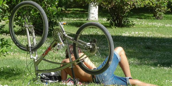 Promenade romantique vélo