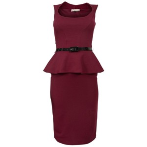 robe-new-look-bordeaux