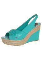 Sandales compensées turquoise Tommy Hilfiger