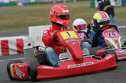 schumacher sur un karting