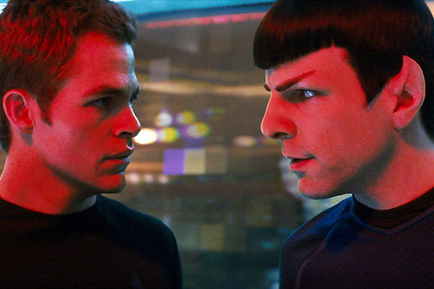 Star Trek Kirk et Spock vaisseau spacial