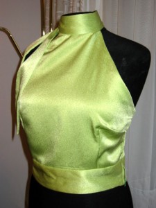 robe top satin